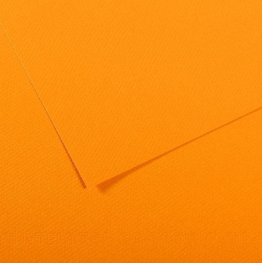 Canson Mi-Teintes Paper 160gsm Cadmium Yellow Deep 553 A4