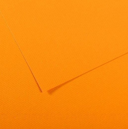 Canson Mi-Teintes Paper 160gsm Cadmium Yellow Deep 224 50x65cm
