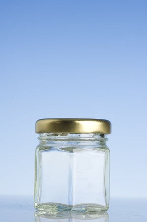 Glass Jar With Gold Twist Lid 45ml