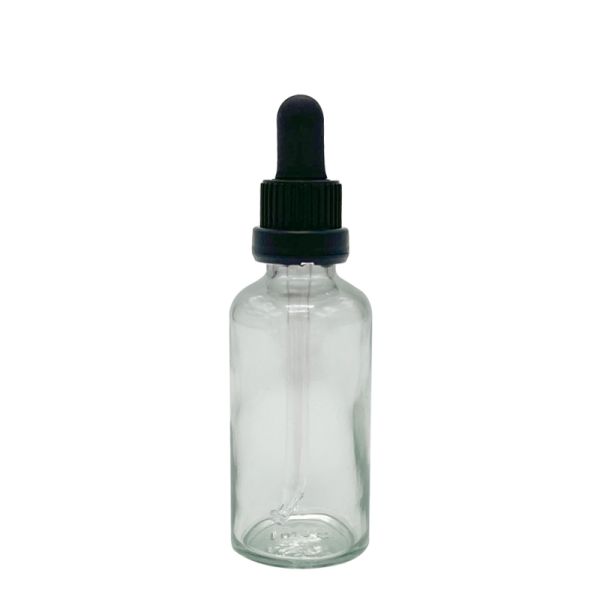 Glass Bottle With Dropper Lid 50ml