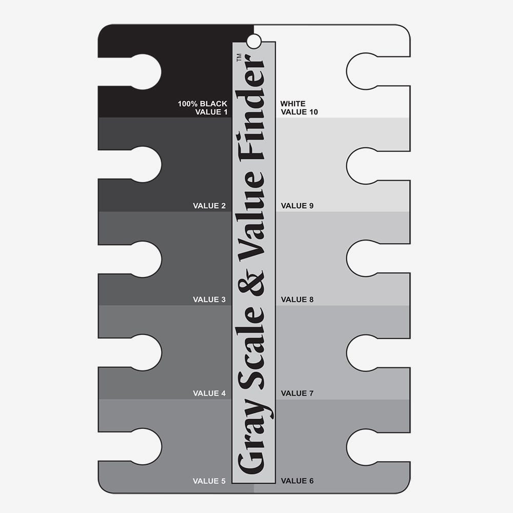 COLOR WHEEL CO. GREY SCALE AND VALUE FINDER
