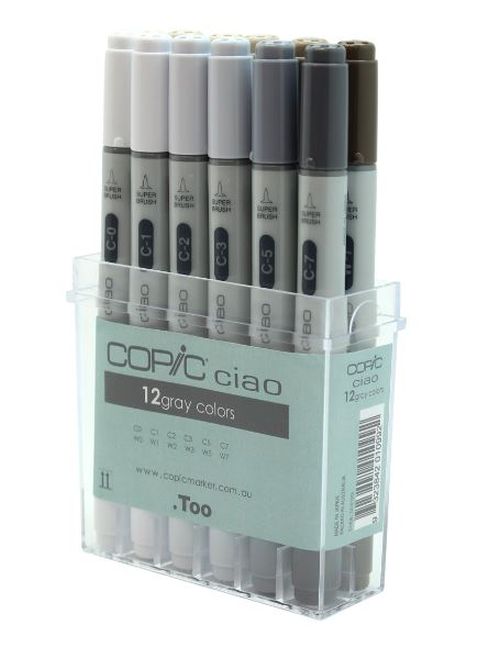 Copic Ciao Marker Greys Set 12 SET