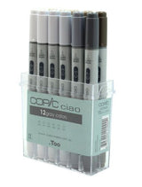 Copic Ciao Marker Greys Set 12 SET