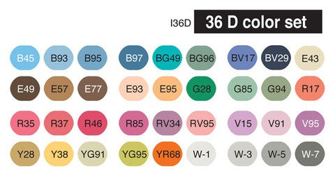 Copic Ciao Marker D Set 36 SET