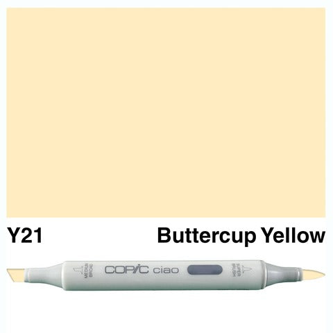 Copic Ciao Marker Y21 Buttercup Yellow