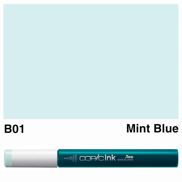 Copic Marker Ink B01 Mint Blue 12ml