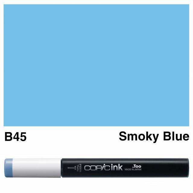 Copic Marker Ink B45 Smoky Blue 12ml