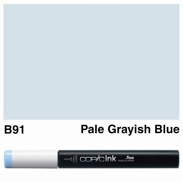 Copic Marker Ink B91 Pale Grayish Blue 12ml