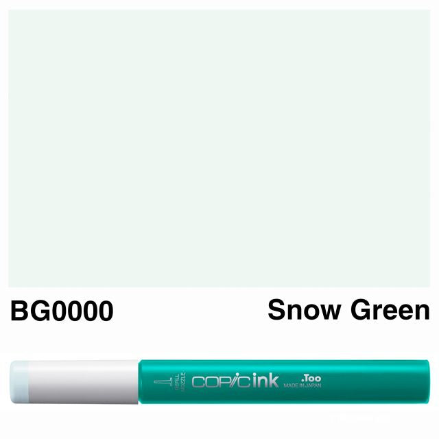 Copic Marker Ink BG0000 Snow Green 12ml