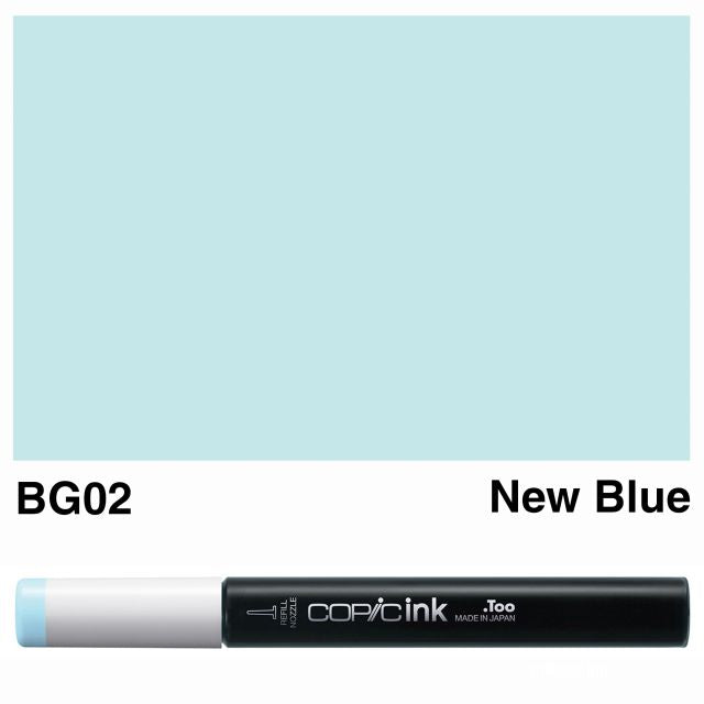 Copic Marker Ink BG02 New Blue 12ml