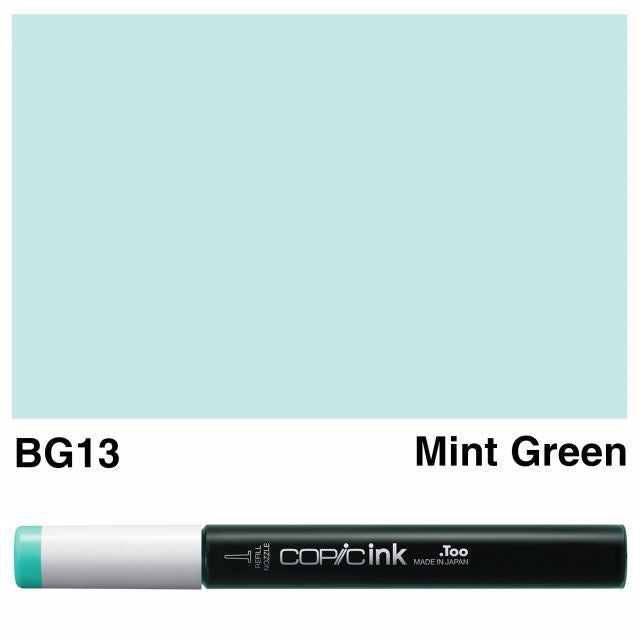 Copic Marker Ink BG13 Mint Green 12ml