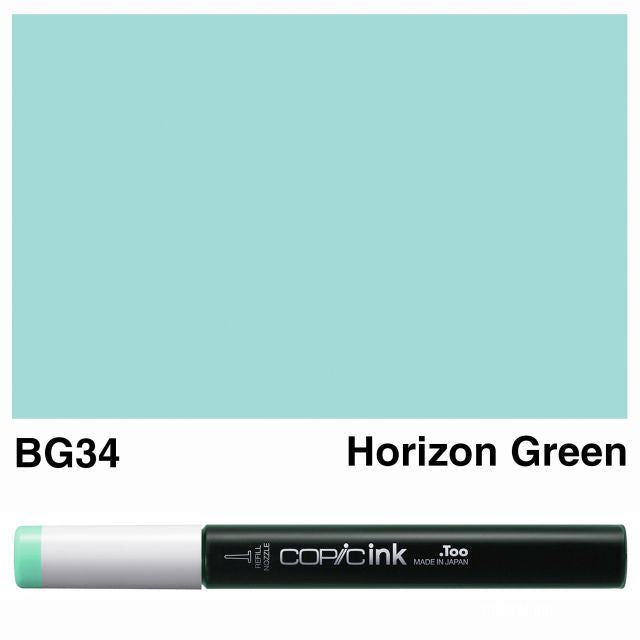 Copic Marker Ink BG34 Horizon Green 12ml