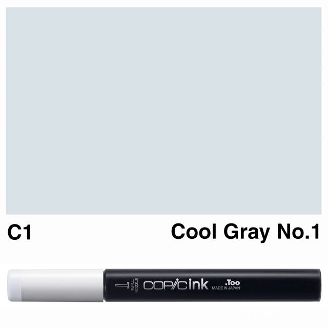 Copic Marker Ink C1 Cool Gray No.1