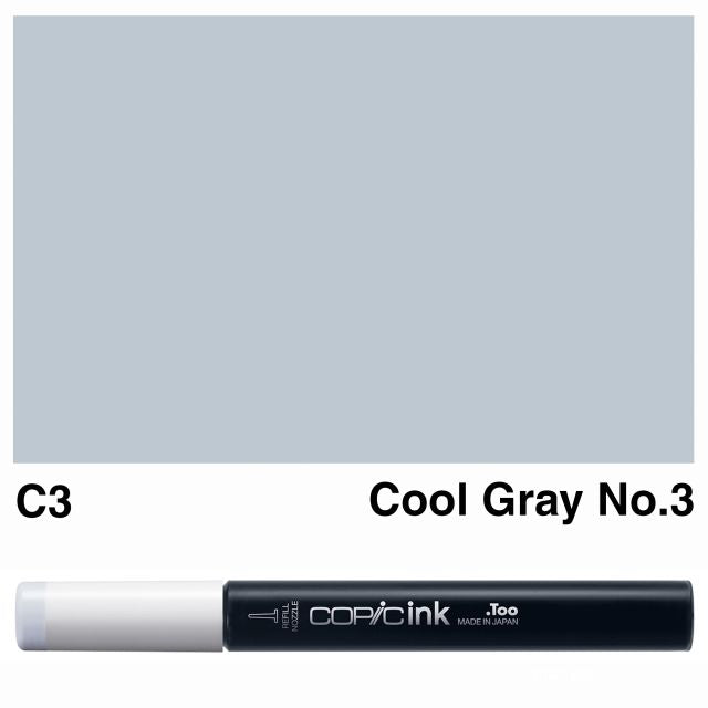 Copic Marker Ink C3 Cool Gray No.3