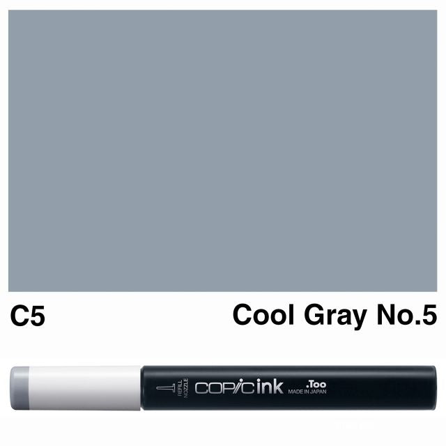 Copic Marker Ink C5 Cool Gray No.5
