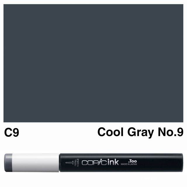 Copic Marker Ink C9 Cool Gray No.9