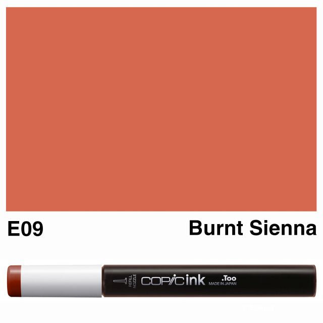Copic Marker Ink E09 Burnt Sienna 12ml