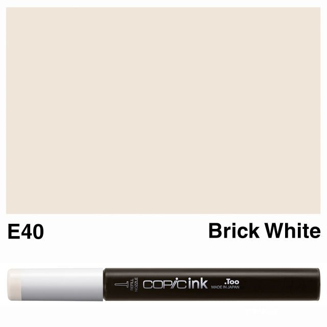 Copic Marker Ink E40 Brick White 12ml