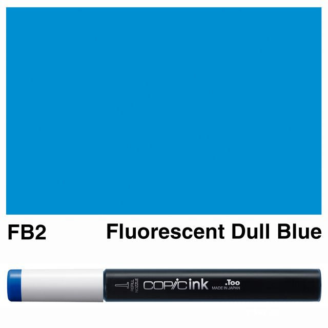 Copic Marker Ink FB2 Fluorescent Dull Blue 12ml