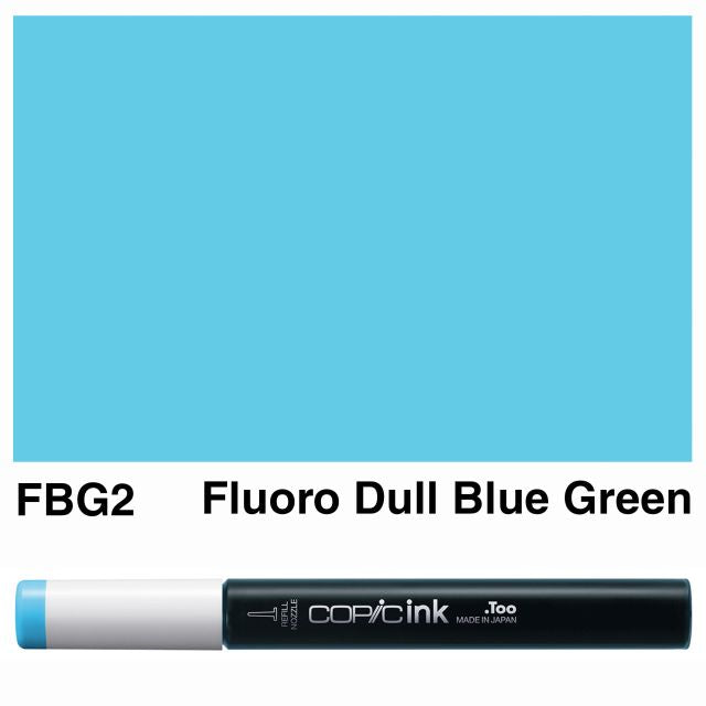 Copic Marker Ink FBG2 Fluorescent Dull Blue Green 12ml