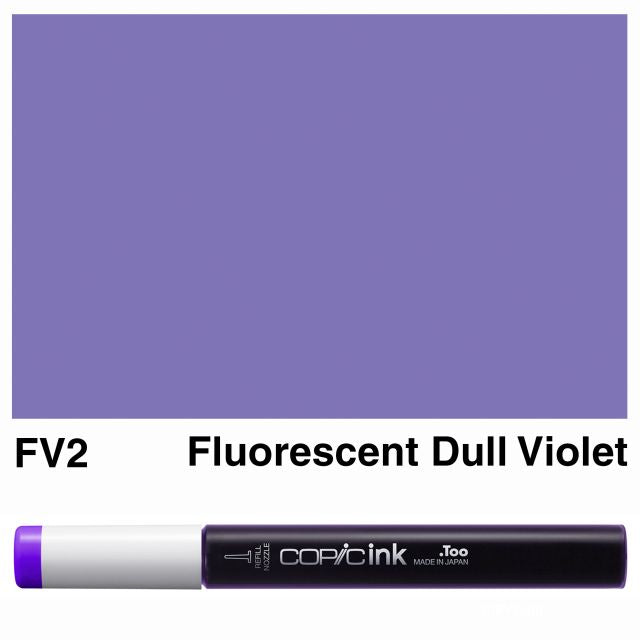 Copic Marker Ink FV2 Fluorescent Dull Violet 12ml