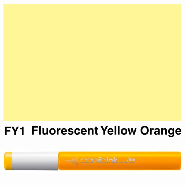 Copic Marker Ink FY1 Fluorescent Yellow Orange 12ml