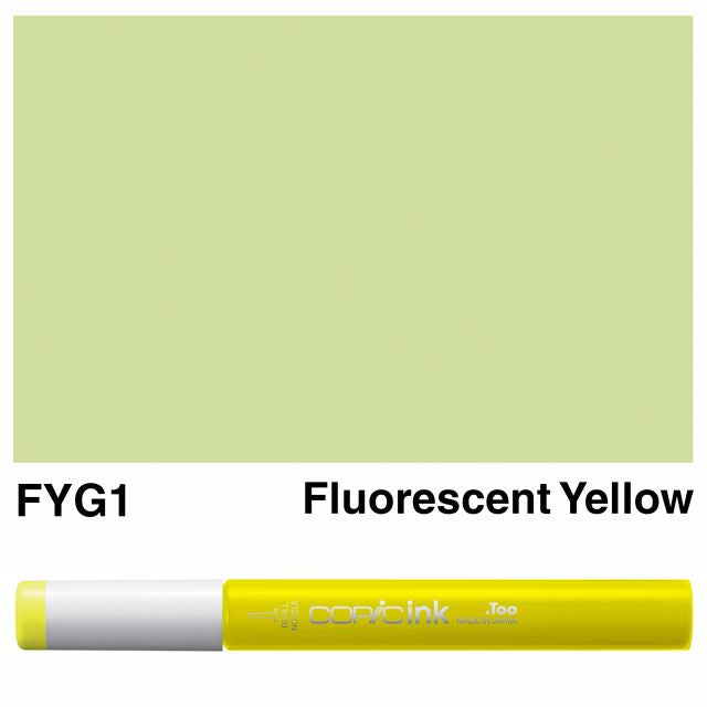 Copic Marker Ink FYG1 Fluorescent Yellow