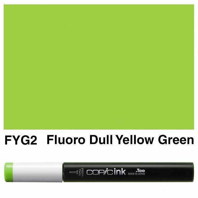 Copic Marker Ink FYG2 Fluorescent Dull Yellow Green 12ml