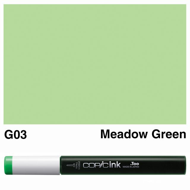 Copic Marker Ink G03 Meadow Green 12ml