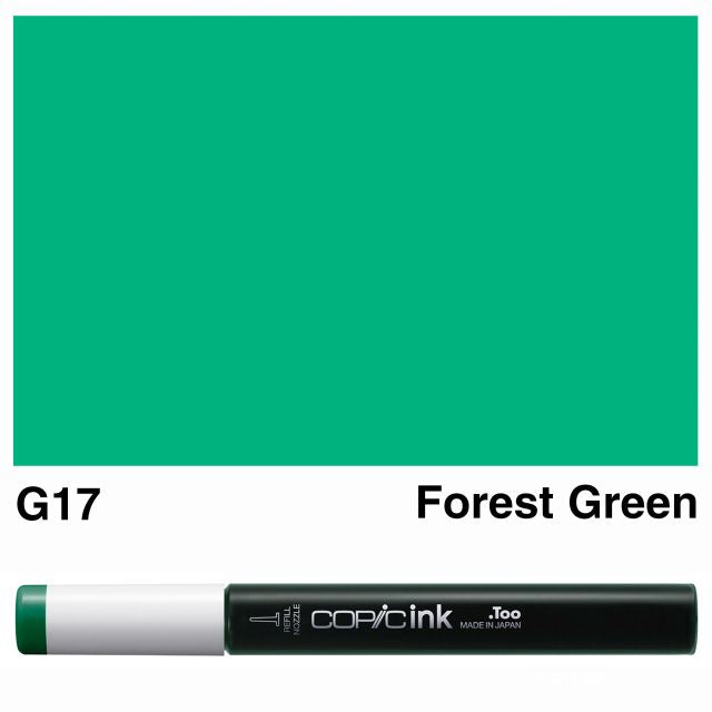 Copic Marker Ink G17 Forest Green 12ml