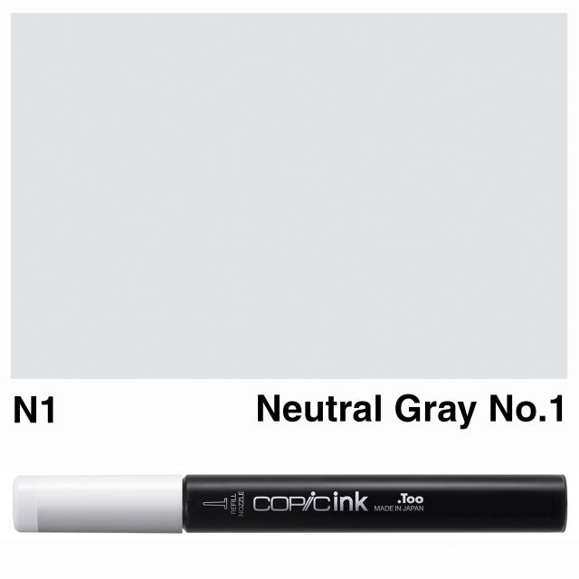 Copic Marker Ink N1 Neutral Gray No.1 12ml