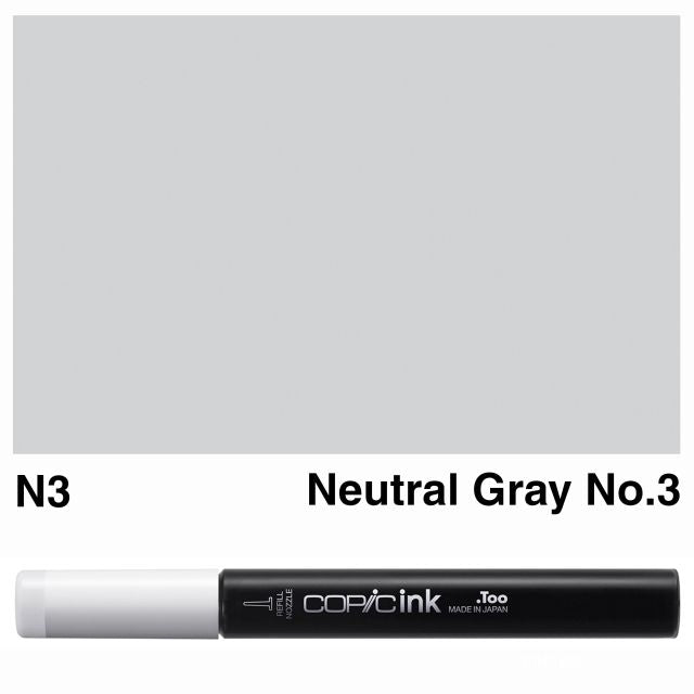 Copic Marker Ink N3 Neutral Gray No.3 12ml