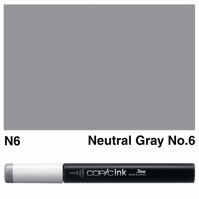 Copic Marker Ink N6 Neutral Gray No.6 12ml