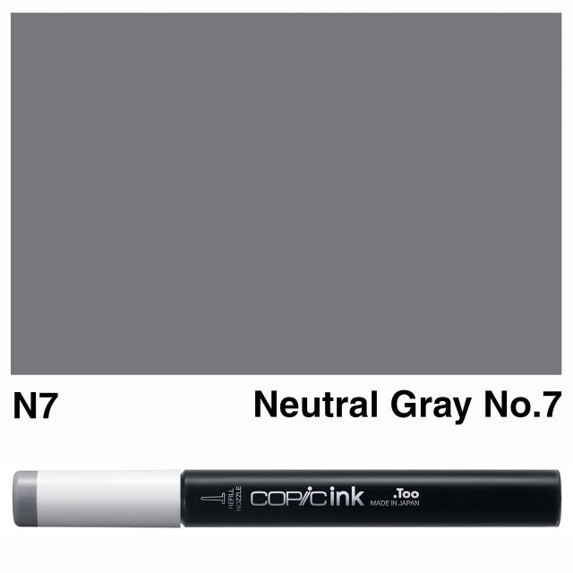 Copic Marker Ink N7 Neutral Gray No.7