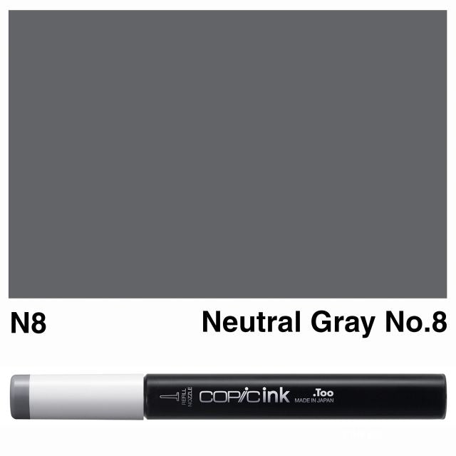 Copic Marker Ink N8 Neutral Gray No.8 12ml