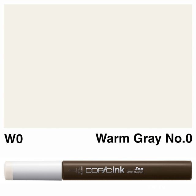 Copic Marker Ink W0 Warm Gray No.0 12ml