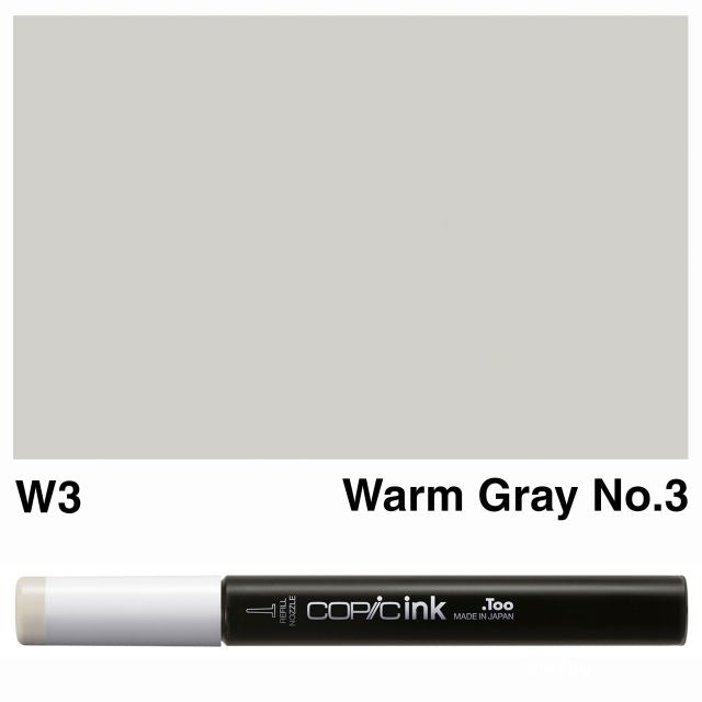 Copic Marker Ink W3 Warm Gray No.3 12ml