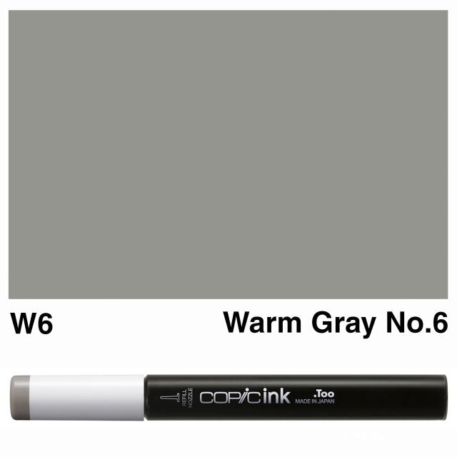 Copic Marker Ink W6 Warm Gray No.6 12ml