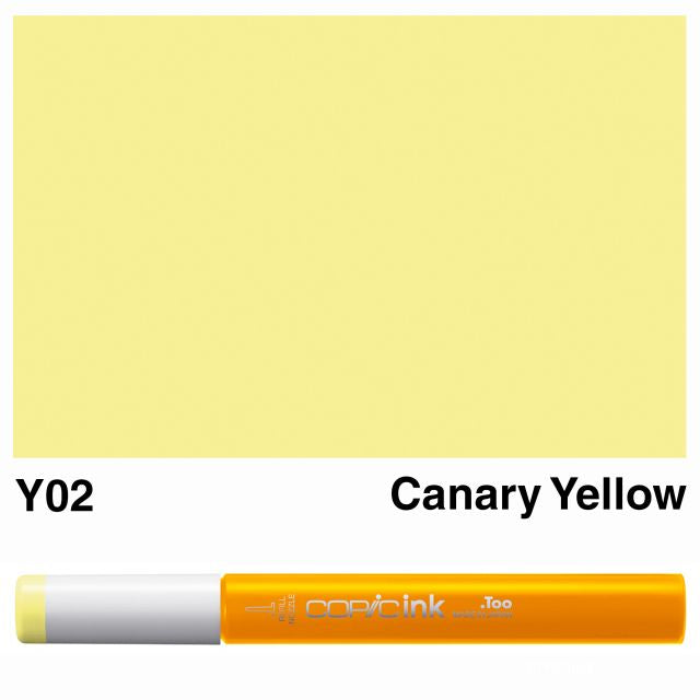 Copic Marker Ink Y02 Canary Yellow 12ml
