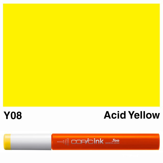 Copic Marker Ink Y08 Acid Yellow 12ml