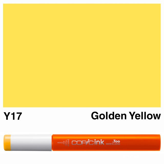 Copic Marker Ink Y17 Golden Yellow 12ml