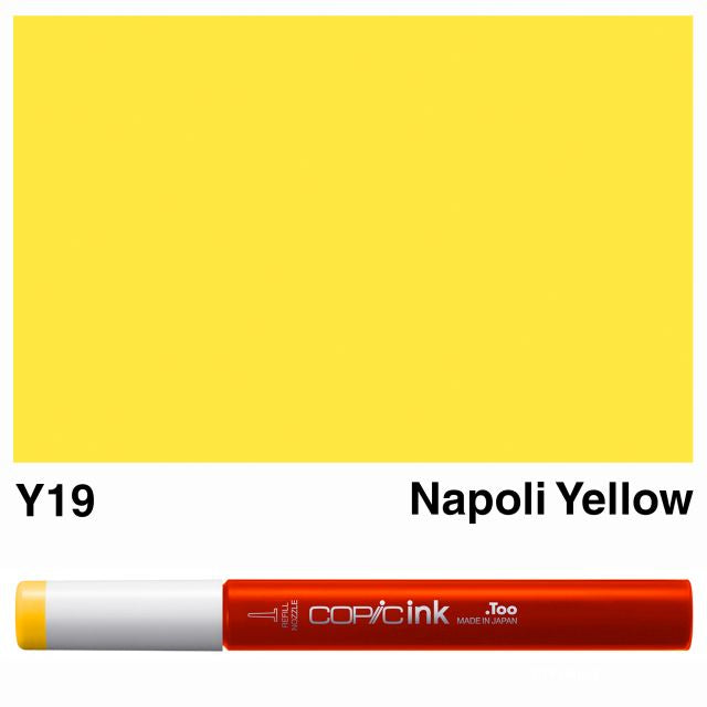 Copic Marker Ink Y19 Napoli Yellow 12ml