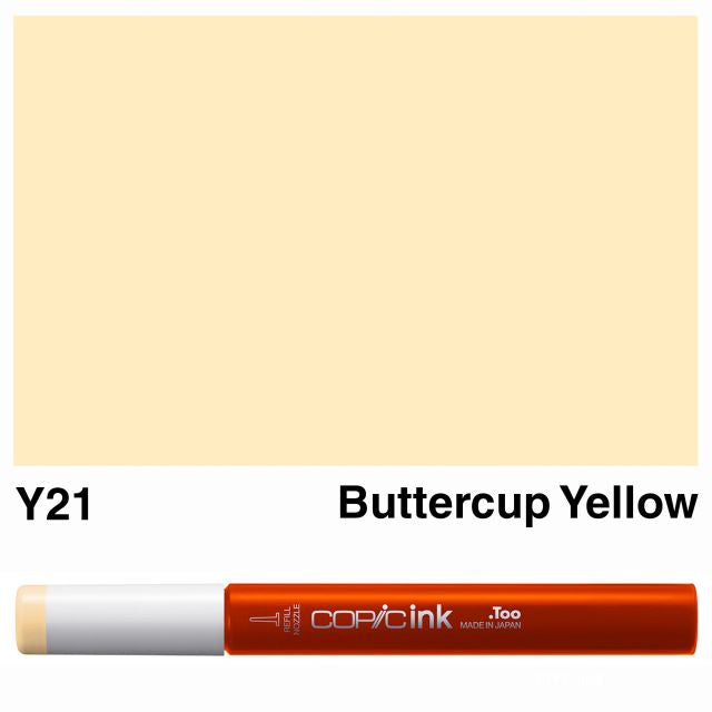Copic Marker Ink Y21 Buttercup Yellow