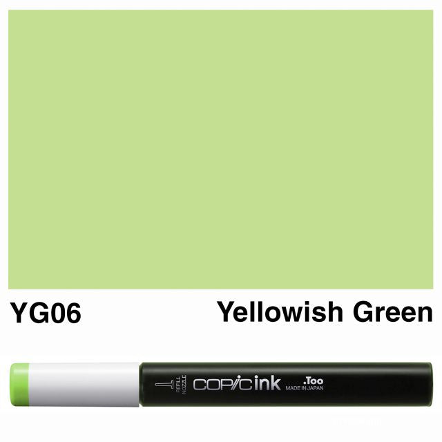 Copic Marker Ink YG06 Yellowish Green 12ml