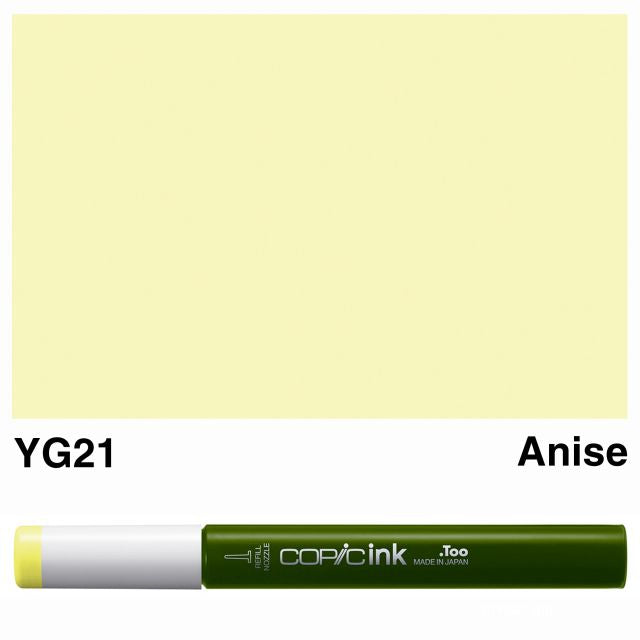 Copic Marker Ink YG21 Anise 12ml