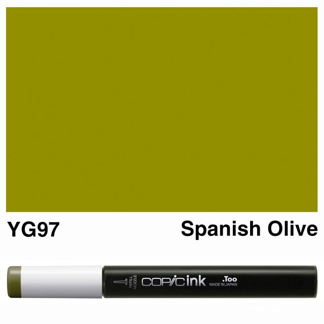 Copic Marker Ink YG97 Spanish Olive 12ml