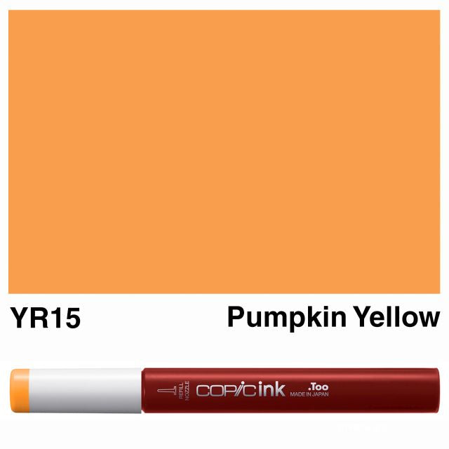 Copic Marker Ink YR15 Pumpkin Yellow 12ml