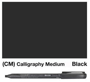 Copic Multiliner Pen Calligraphy Medium Black