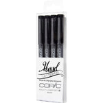Copic Multiliner Pen Hand Lettering Black Set 4 SET