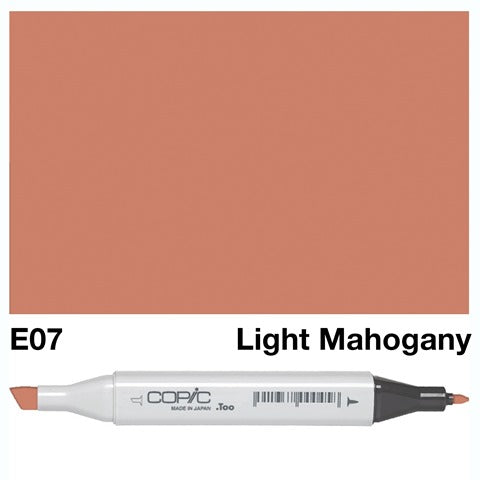 Copic Classic Marker E07 Light Mahogany